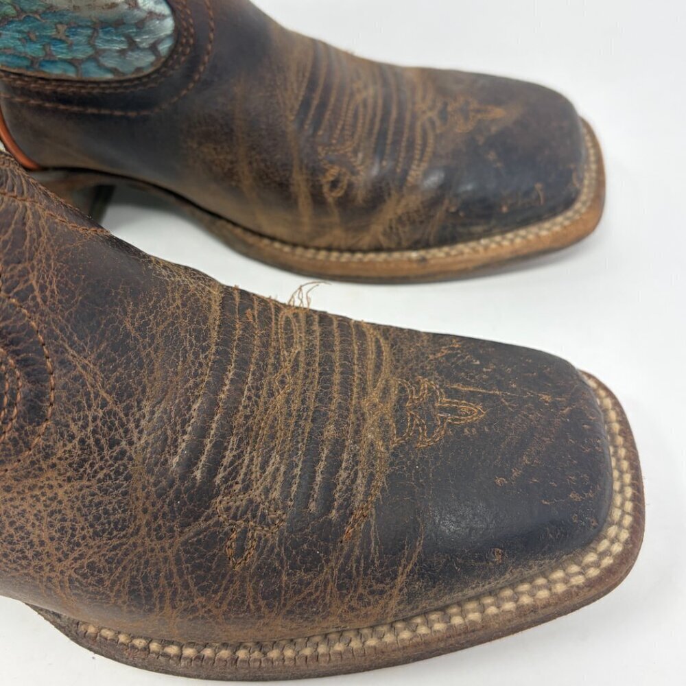Ariat Gringa Western Boots 7 rainbow fishscale iridescent - Picture 4 of 13